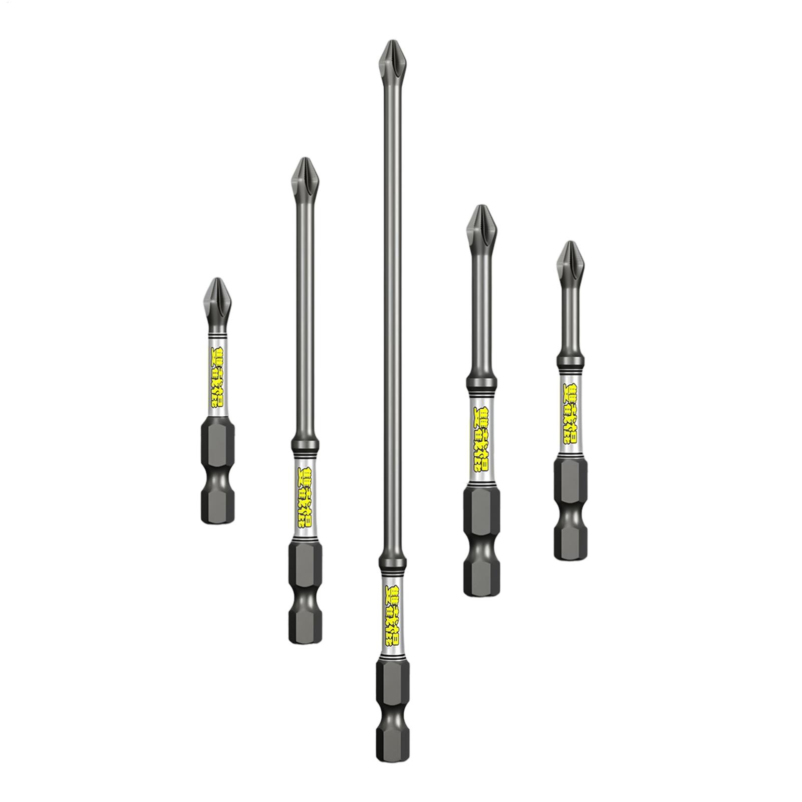 Drill Bit Set - Boorschroevendraaierbitset 5-delige robuuste roestvrije boorbits combinatiegereedschapset