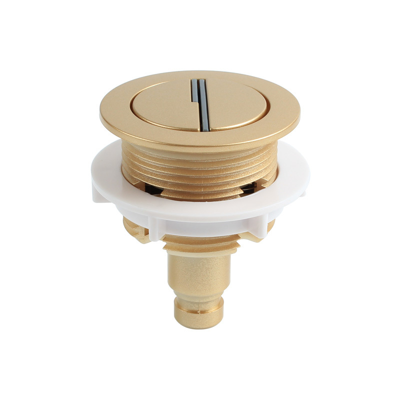 Toilet Flush Valve - Chrome 38mm ABS-plating met dubbele drukknop