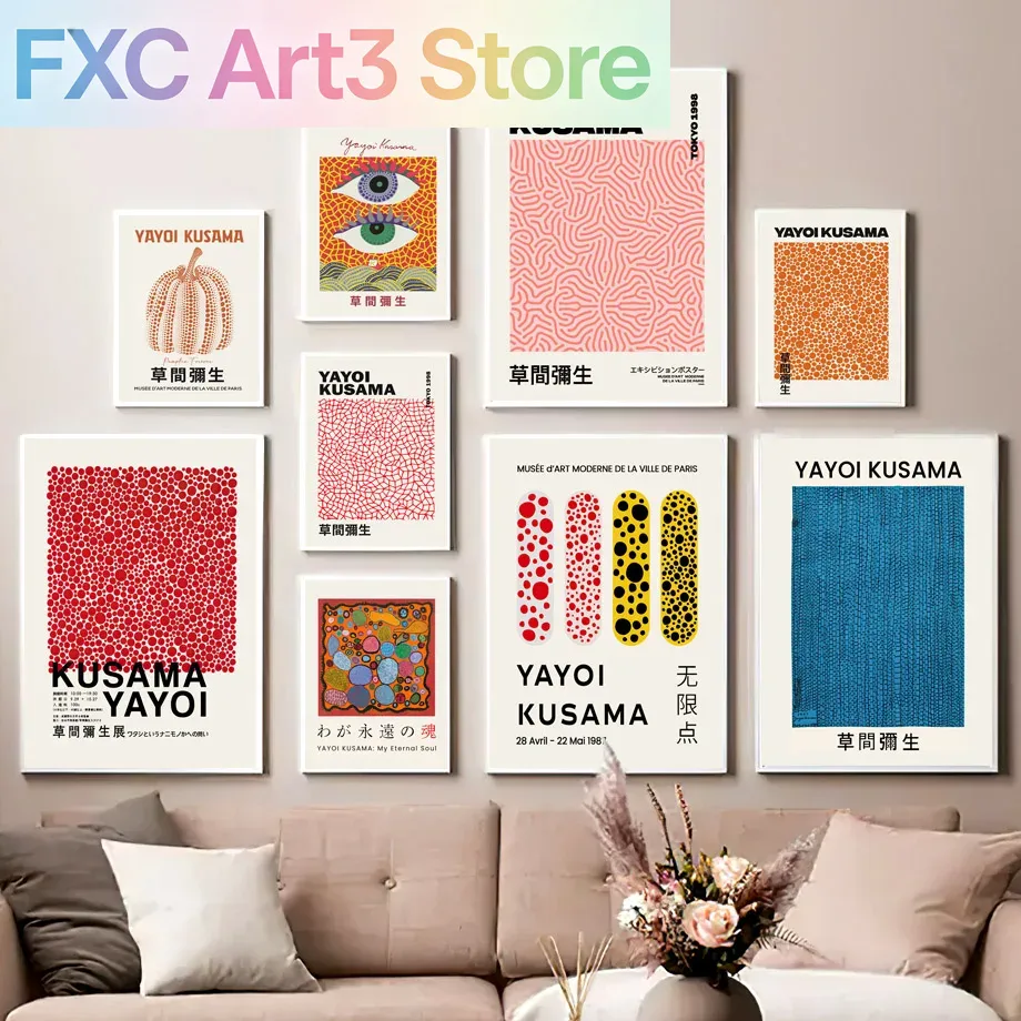 Wall Texture Spray - Frameloze 1 STKS Canvas schilderij Yayoi