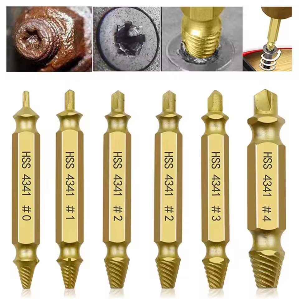 Drill Bit Set - Beschadigde gebroken schroefextractor boorset Gebroken schroefboutverwijderaar