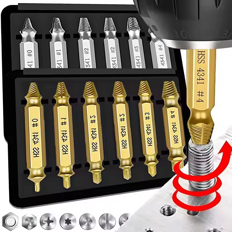 Beschadigde gebroken schroefex - Drill Bit Set recensie en prijs