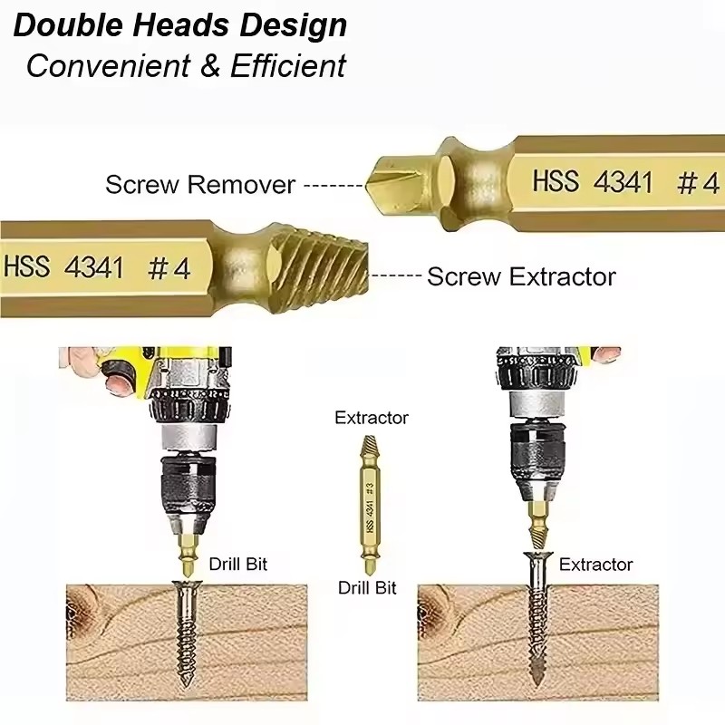 Beschadigde gebroken schroefex - Drill Bit Set recensie en prijs
